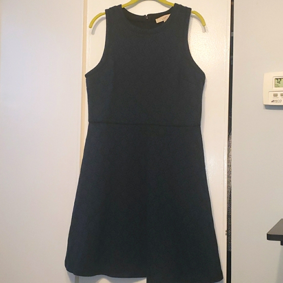 Loft dark teal pattern dress 12 NWT - Picture 1 of 3